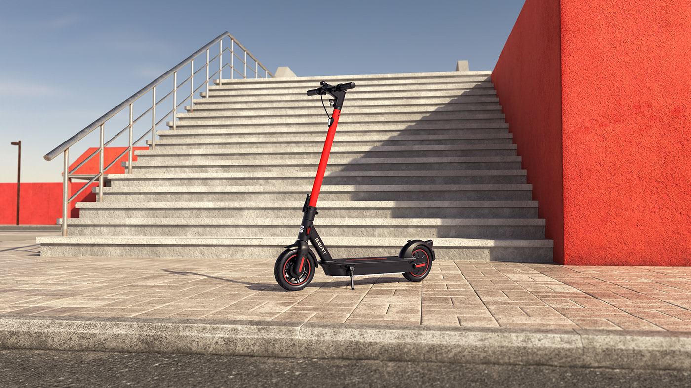 conceptual design，cgi，Electric scooter，motorcycle，