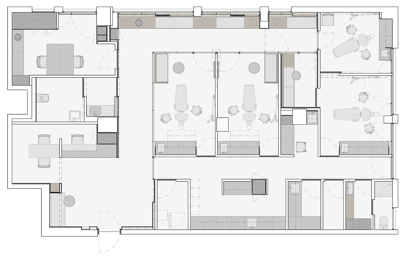 Minimalism，space design ，meditation，concept，clinic，