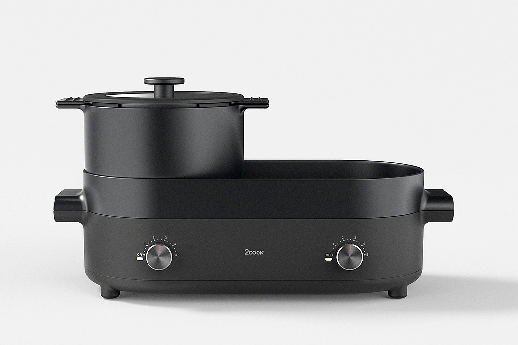 2Cook，Multifunctional pot，Cooking utensils，Simplicity，