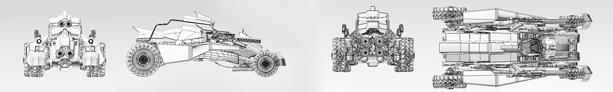 vehicle，vehicle，Polar car，patrol，Snipe，modeling，