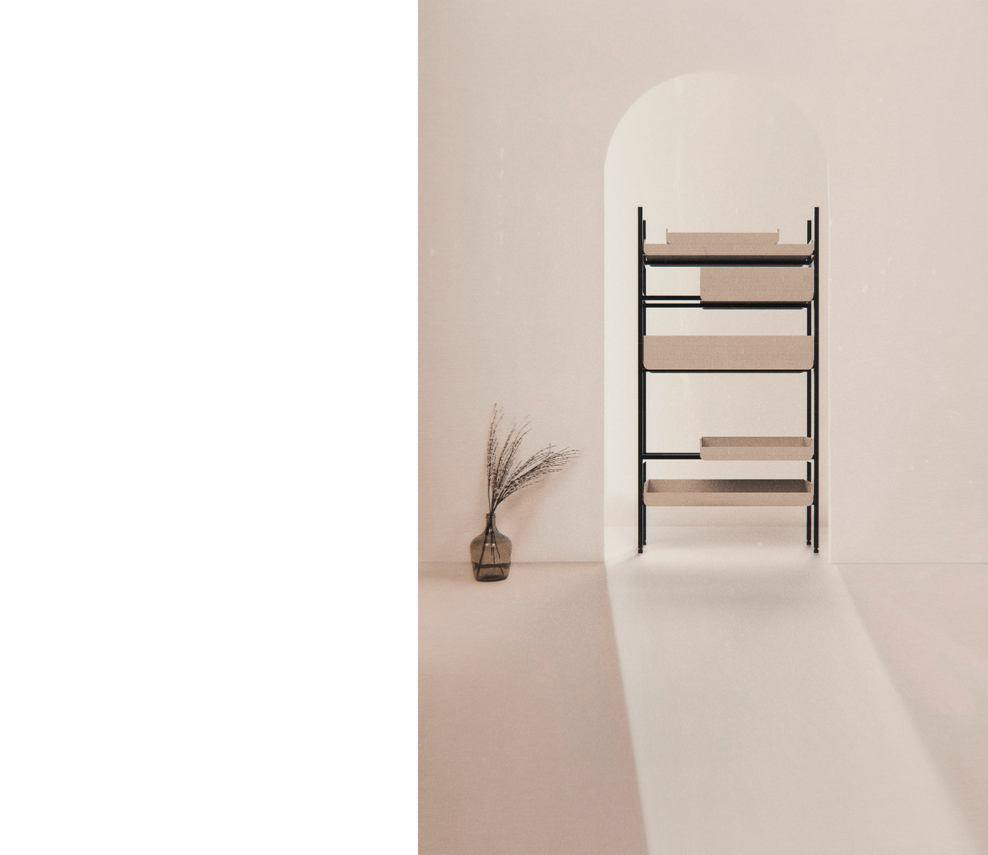 goods shelves，apartment，furniture design ，