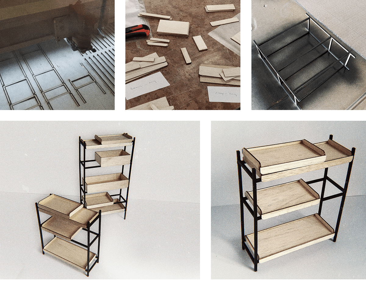 goods shelves，apartment，furniture design ，