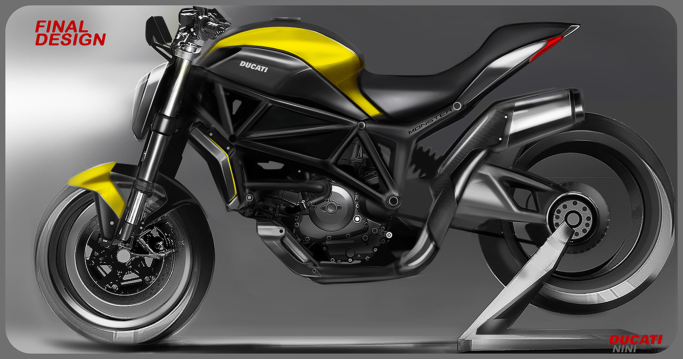 motorcycle，locomotive，Hand drawn，design sketch，bmw，Ducati，