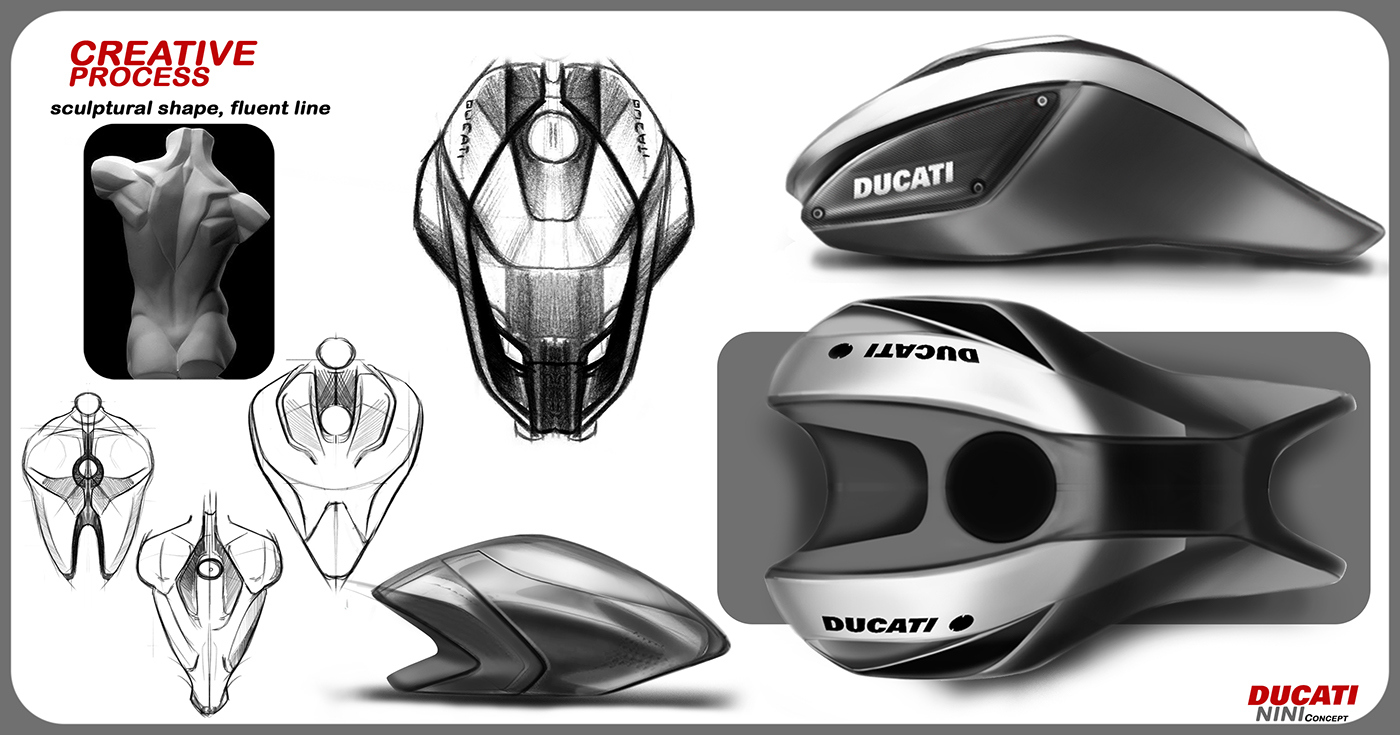 motorcycle，locomotive，Hand drawn，design sketch，bmw，Ducati，