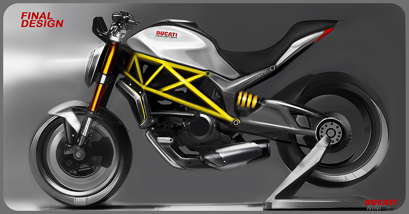 motorcycle，locomotive，Hand drawn，design sketch，bmw，Ducati，