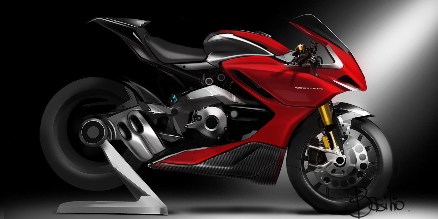 motorcycle，locomotive，Hand drawn，design sketch，bmw，Ducati，