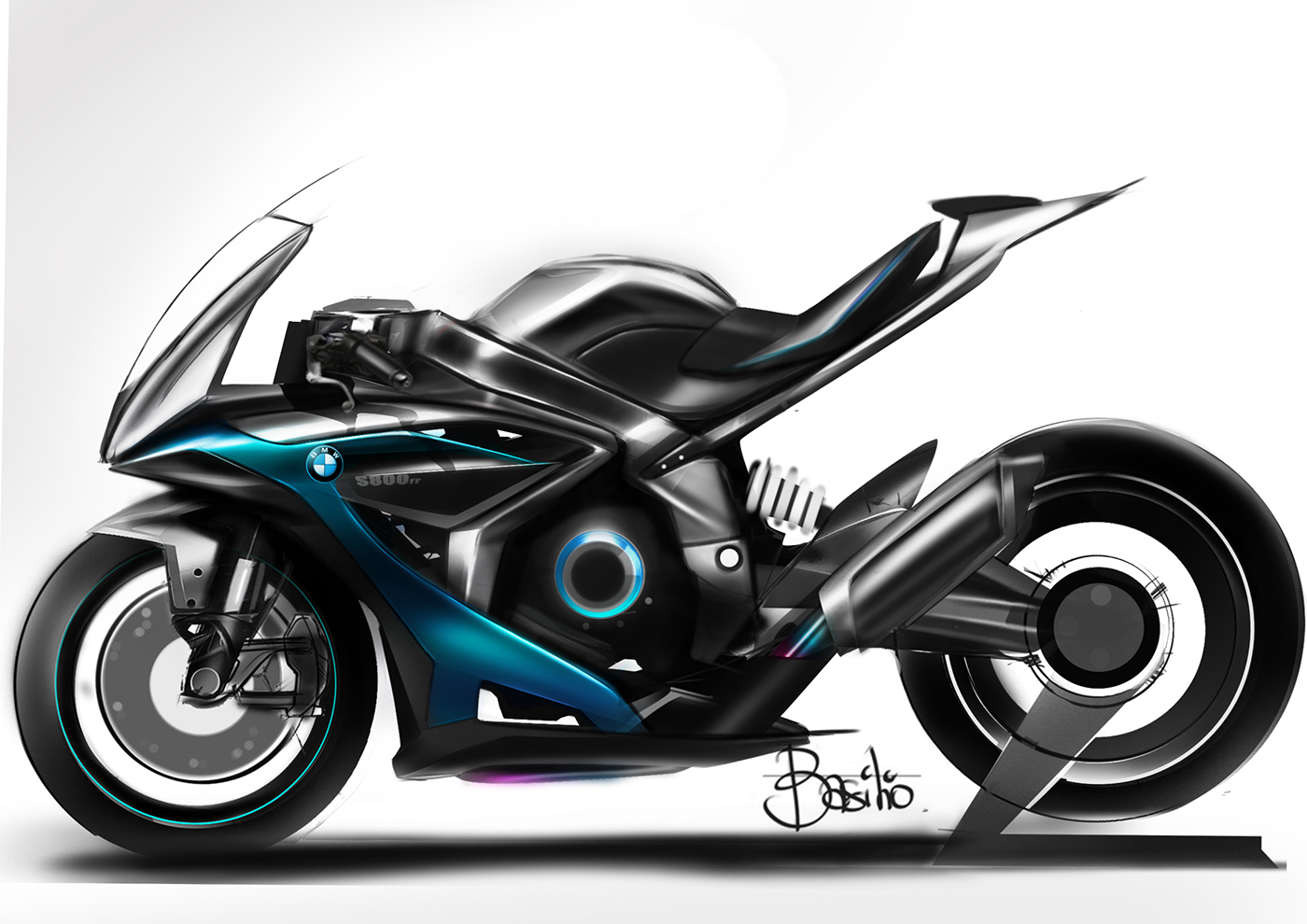 motorcycle，locomotive，Hand drawn，design sketch，bmw，Ducati，