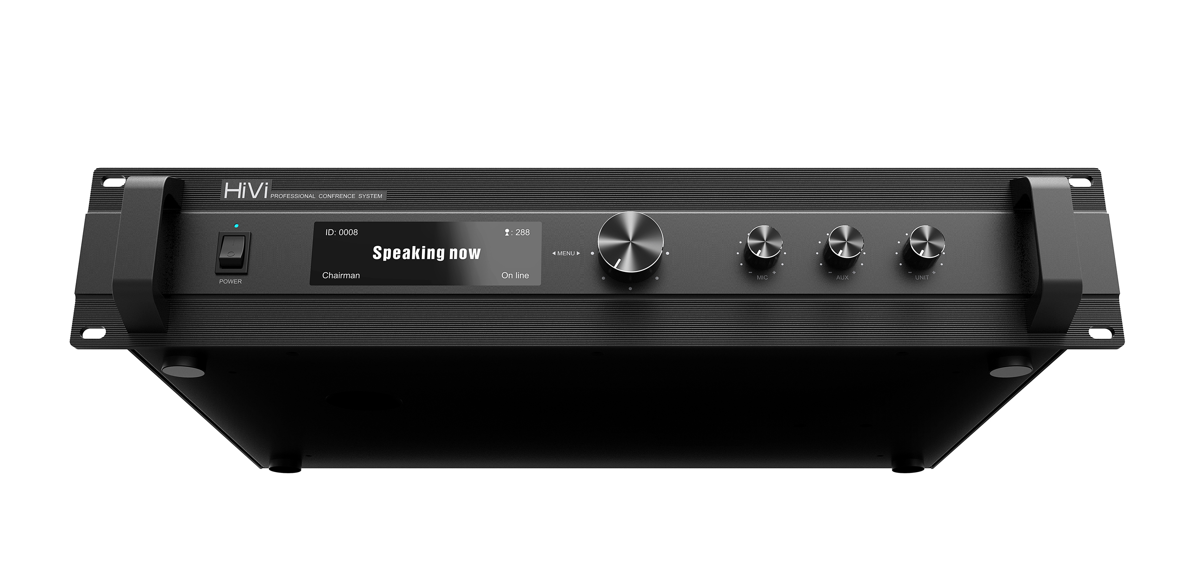 Power amplifier host, conference system, background machine，