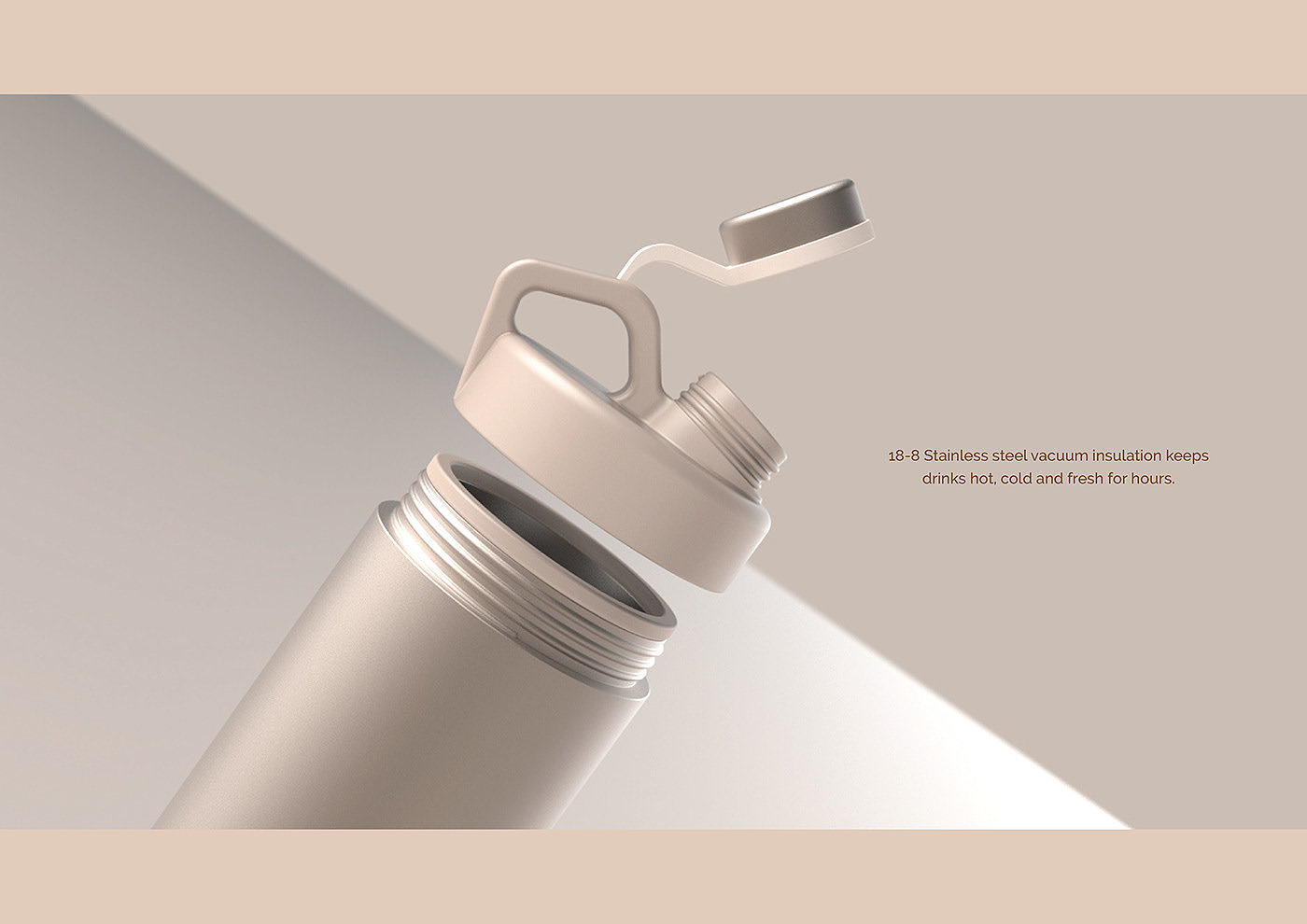 vacuum cup，Experience design，travel，Water cup，