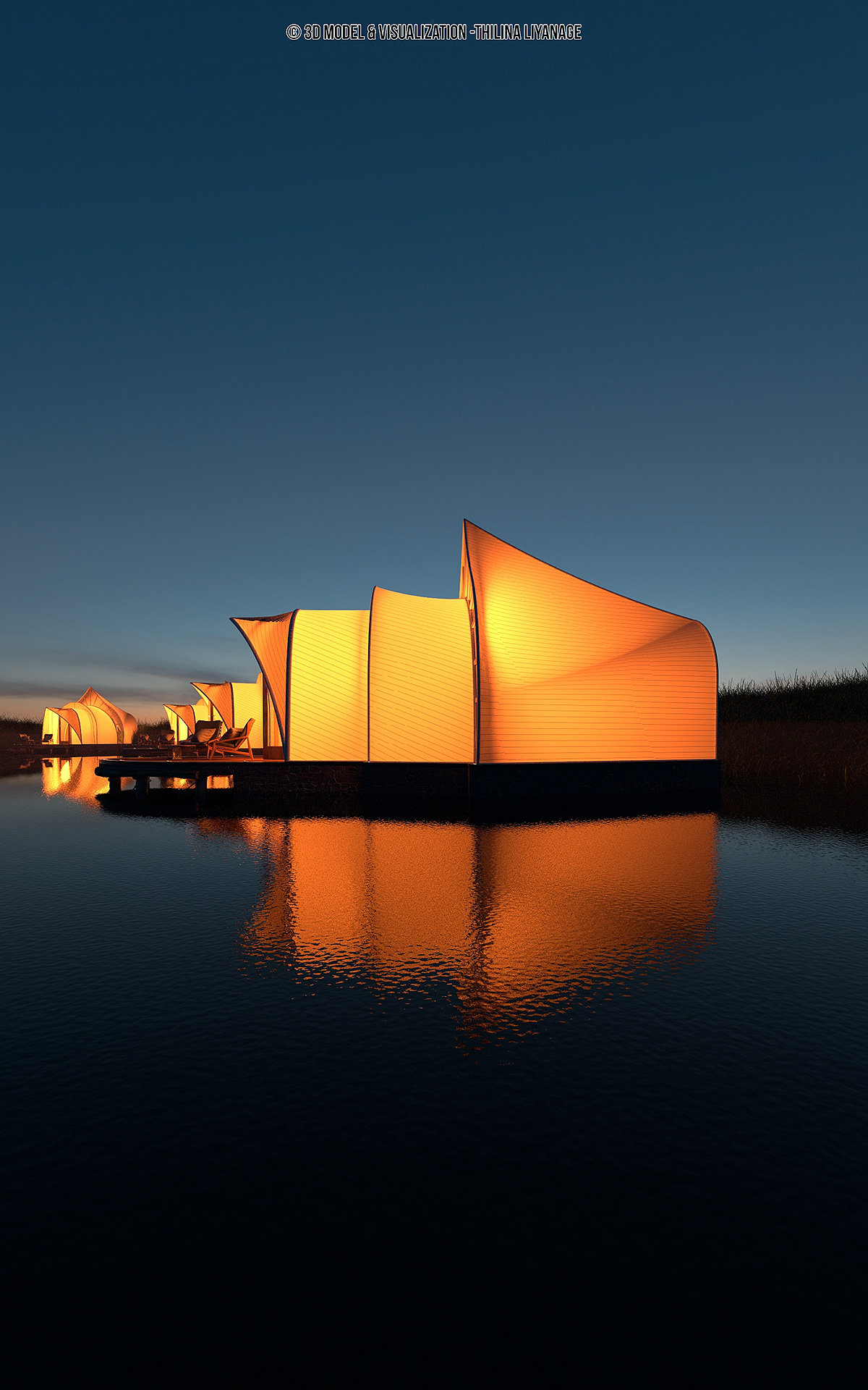 concept，rose，Tent，luxury，design sketch，