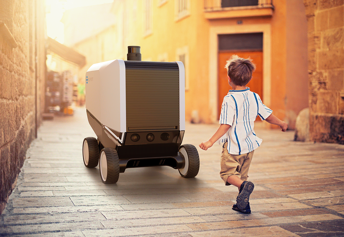 Autonomous，Delivery，robot，Eliport，