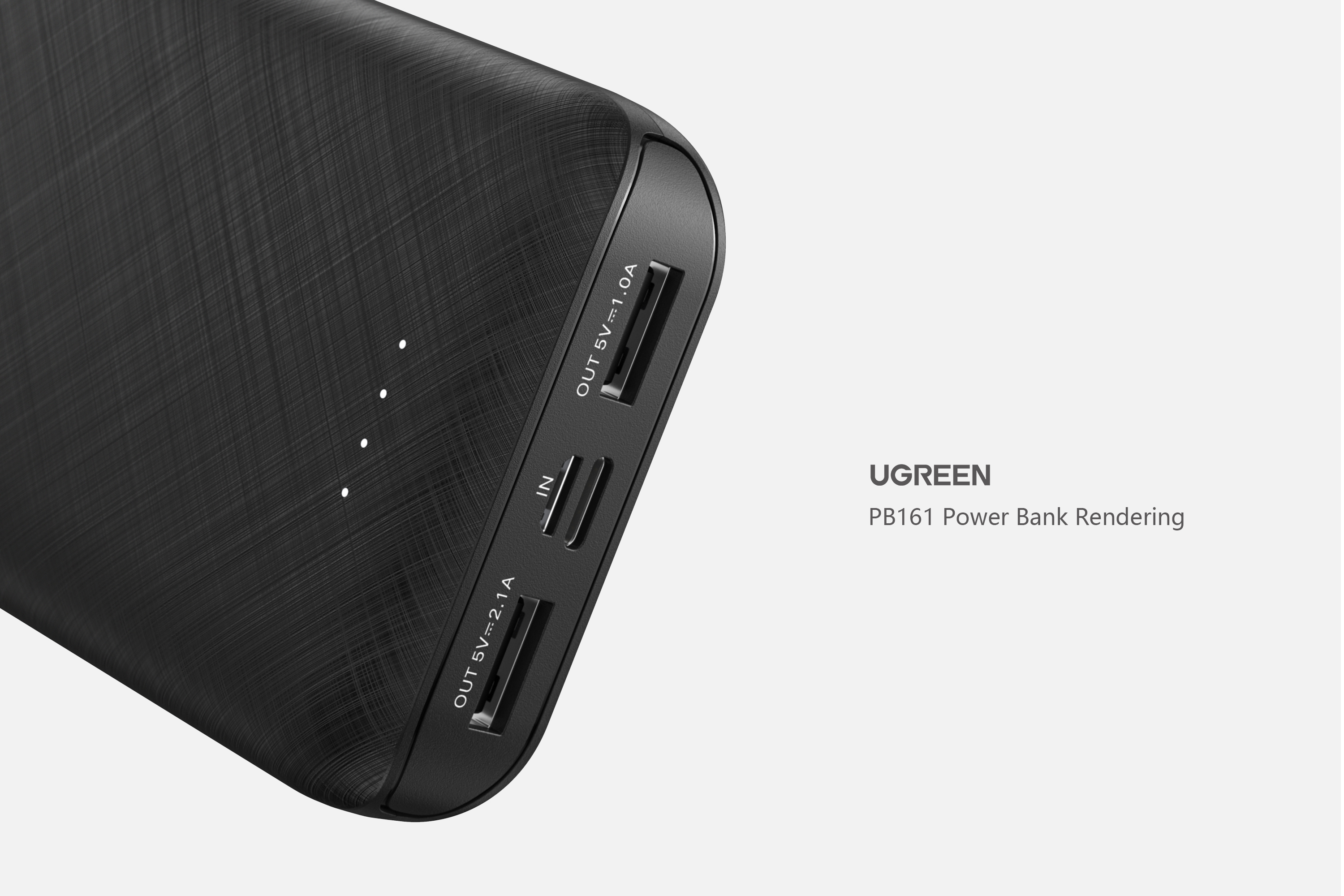 Green couplet，portable source，Car charger，Product rendering，keyshot，