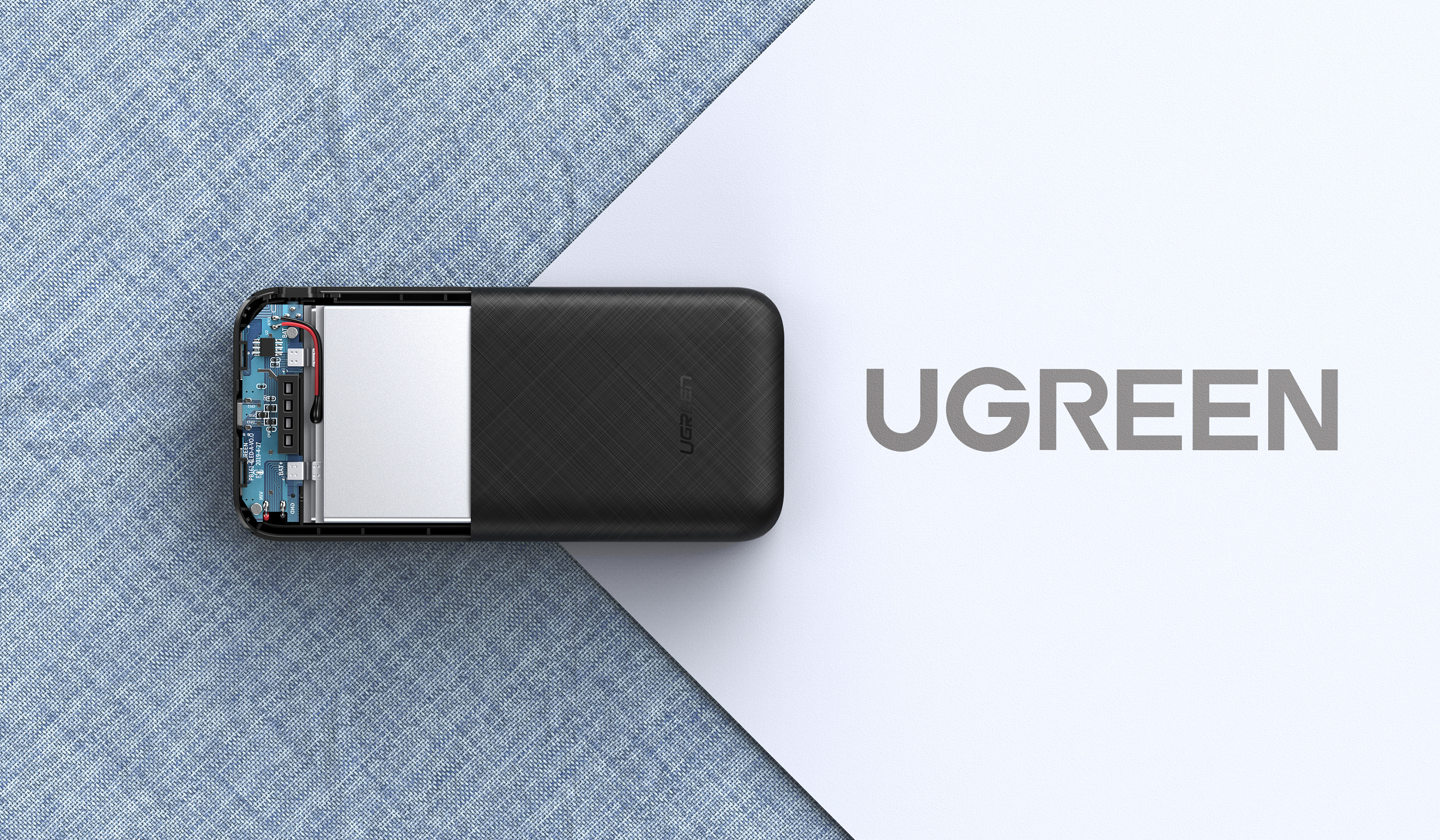 Green couplet，portable source，Car charger，Product rendering，keyshot，