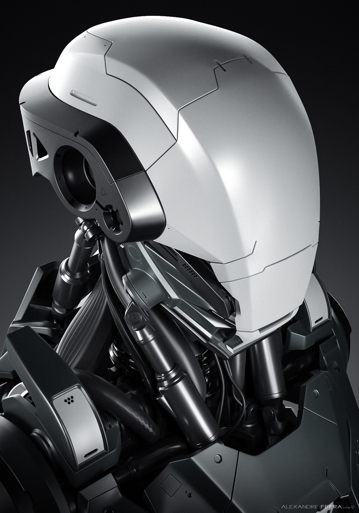 Metal，c4d，robot，Robot Brunch，