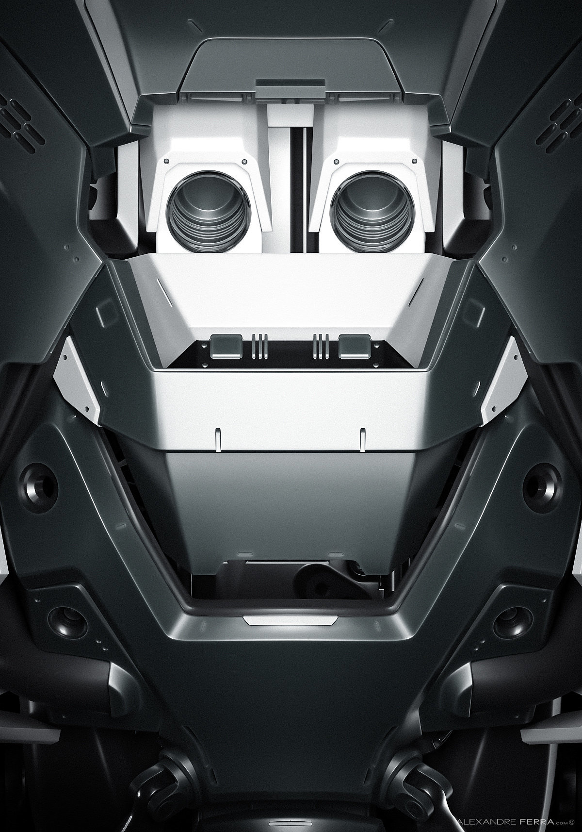 Metal，c4d，robot，Robot Brunch，