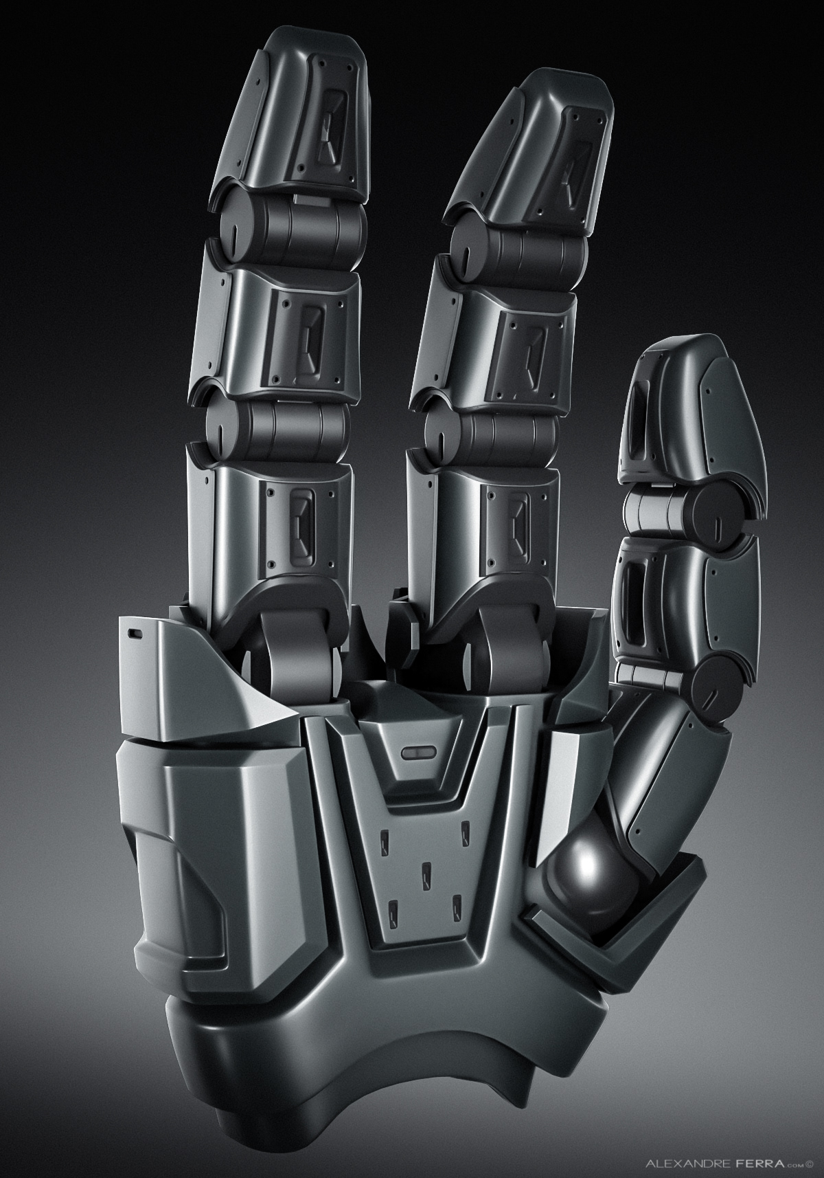 Metal，c4d，robot，Robot Brunch，