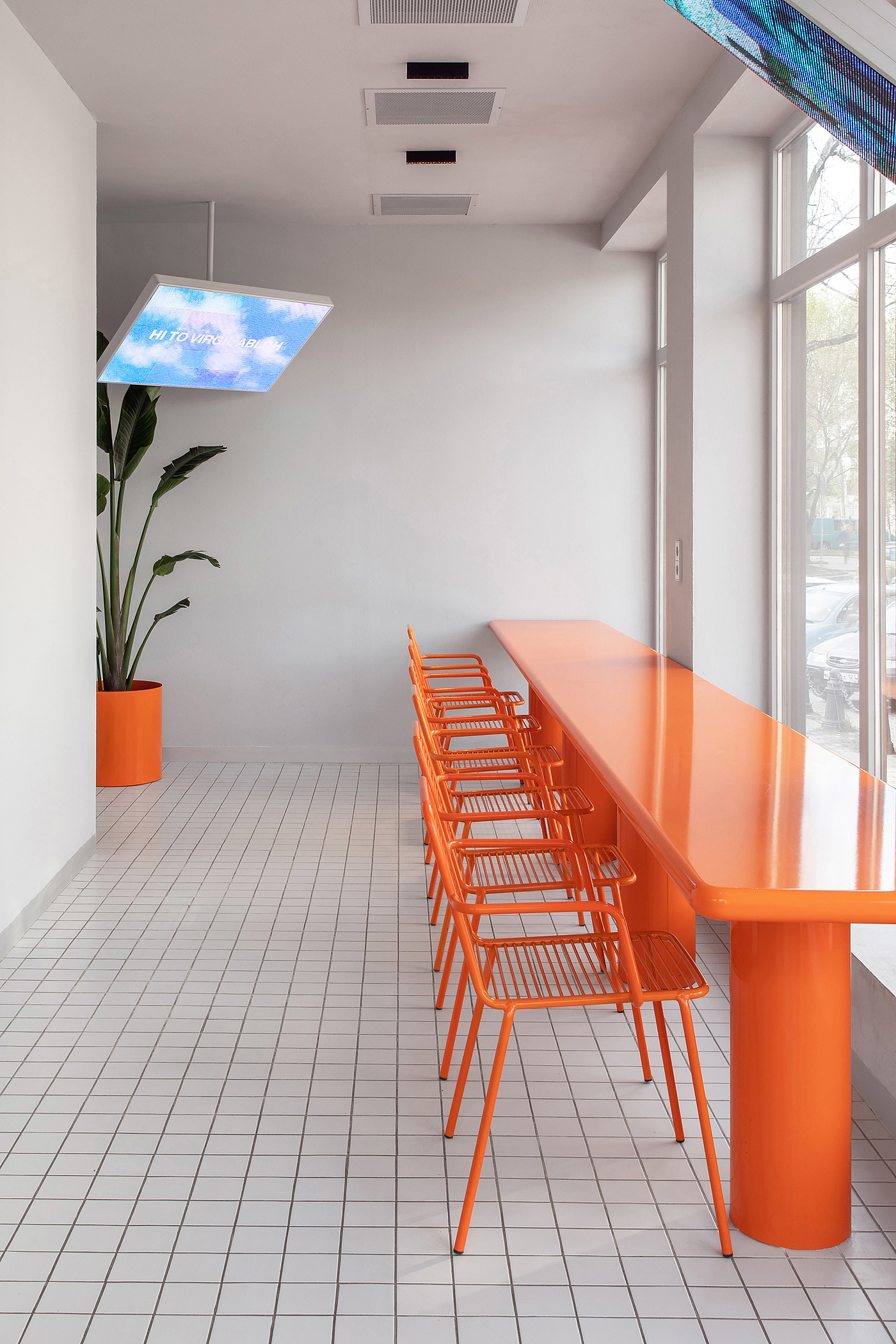 ceramic tile，orange，furniture design ，