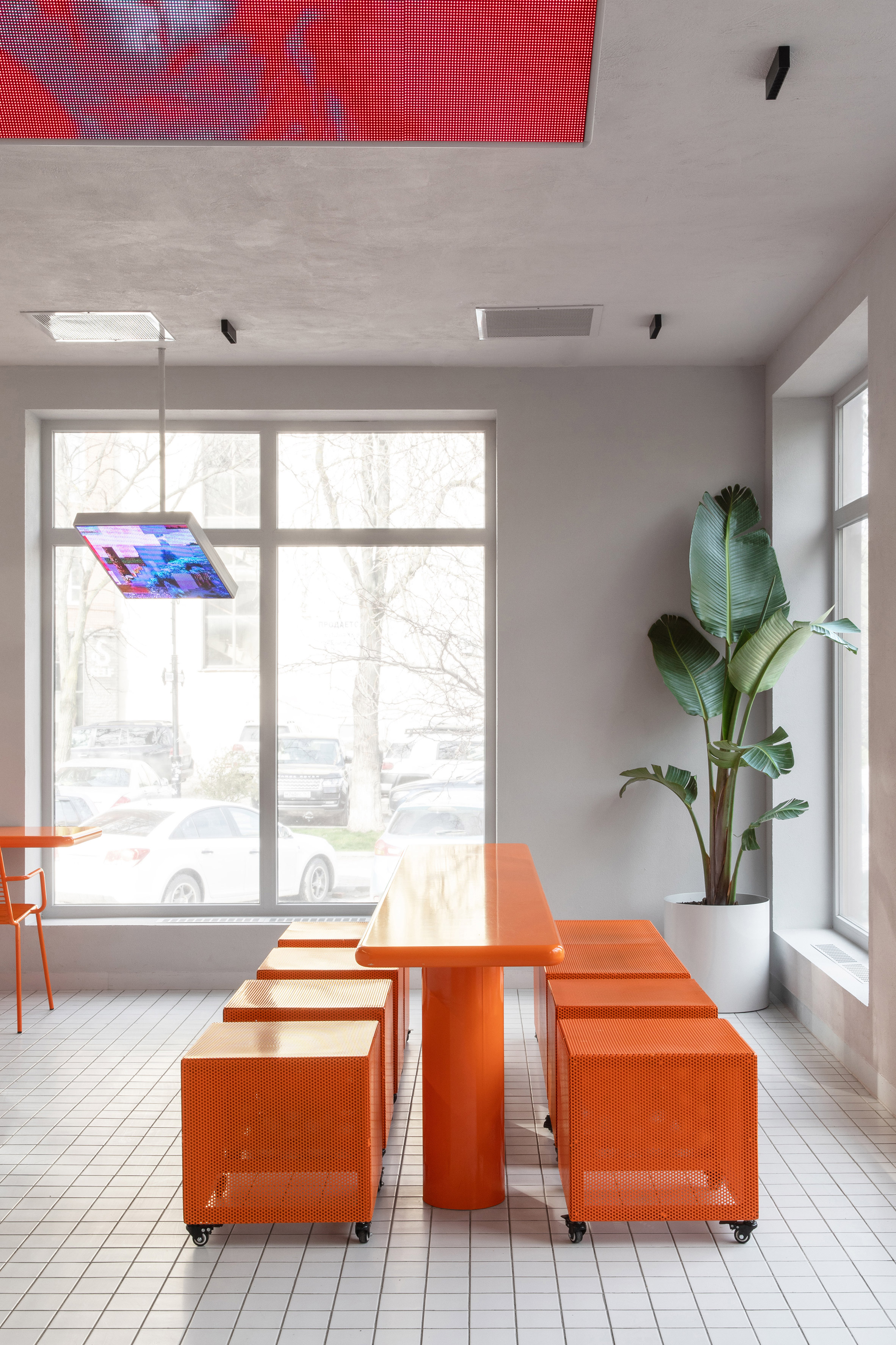 ceramic tile，orange，furniture design ，