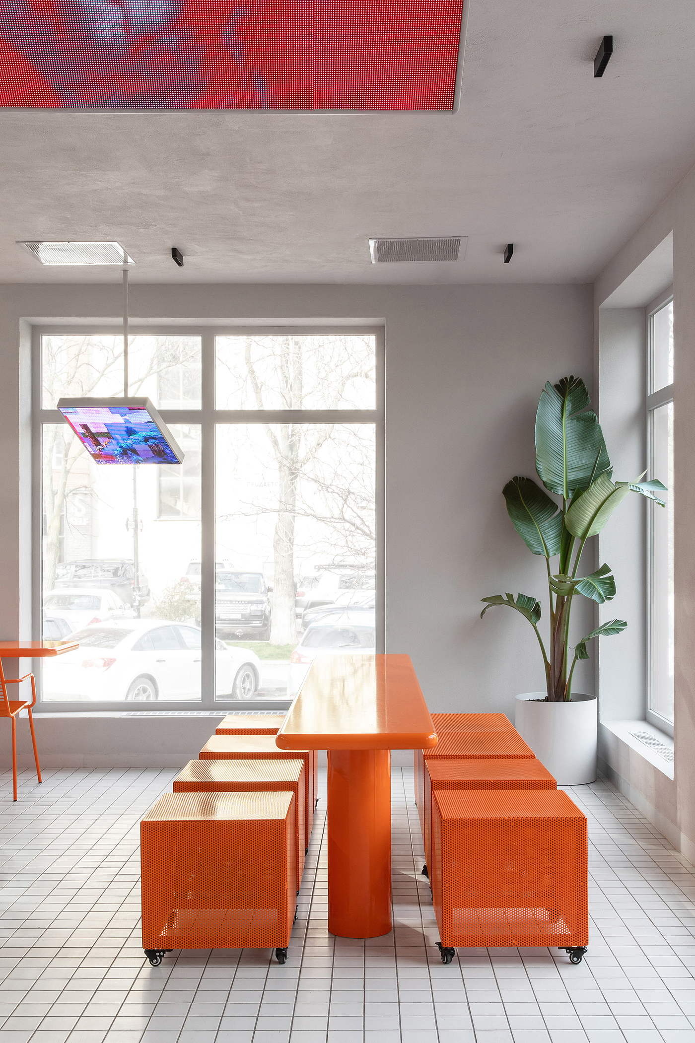 ceramic tile，orange，furniture design ，