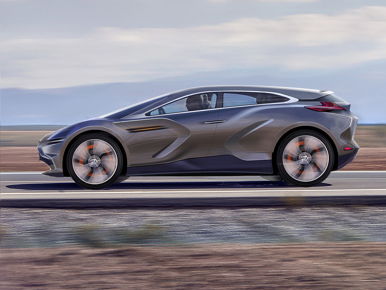 Ilya Razumov，Hand drawn，Automobile design，