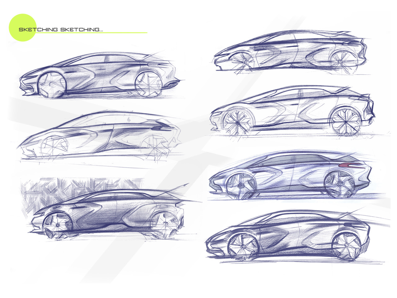 Ilya Razumov，Hand drawn，Automobile design，