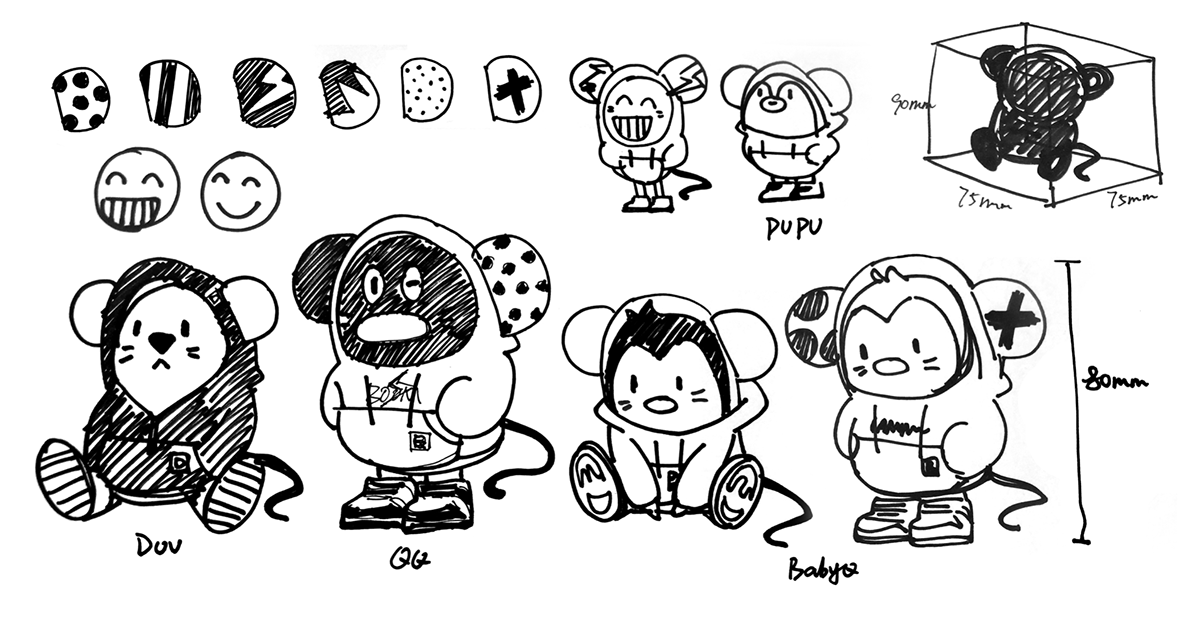 Year of the rat，qq，Doll，Tide play，