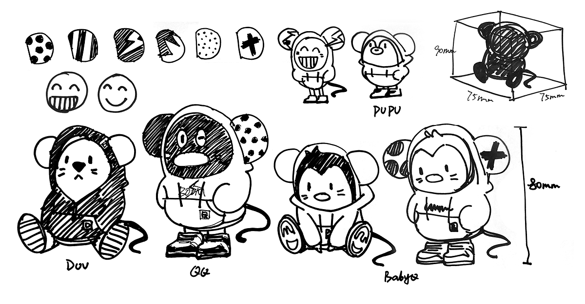 Year of the rat，qq，Doll，Tide play，