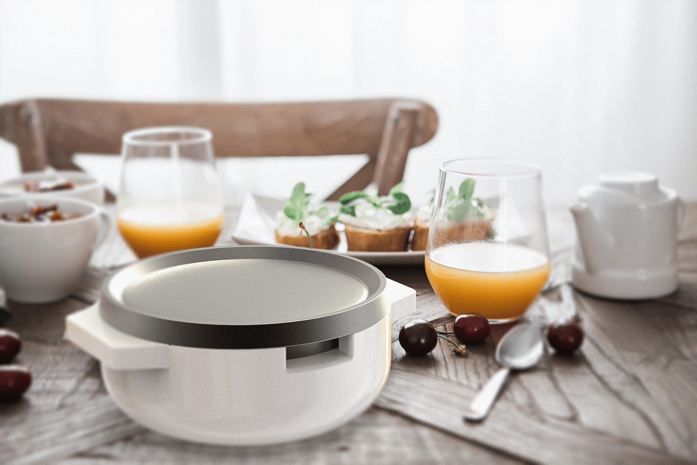 industrial design，Electric steamer，rice cooker，Kitchen appliances multi stove，The 4th World Electronics award 2017，