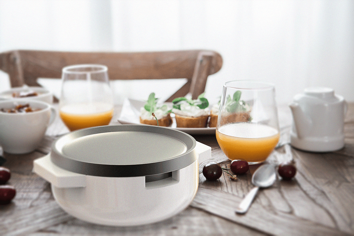 industrial design，Electric steamer，rice cooker，Kitchen appliances multi stove，The 4th World Electronics award 2017，