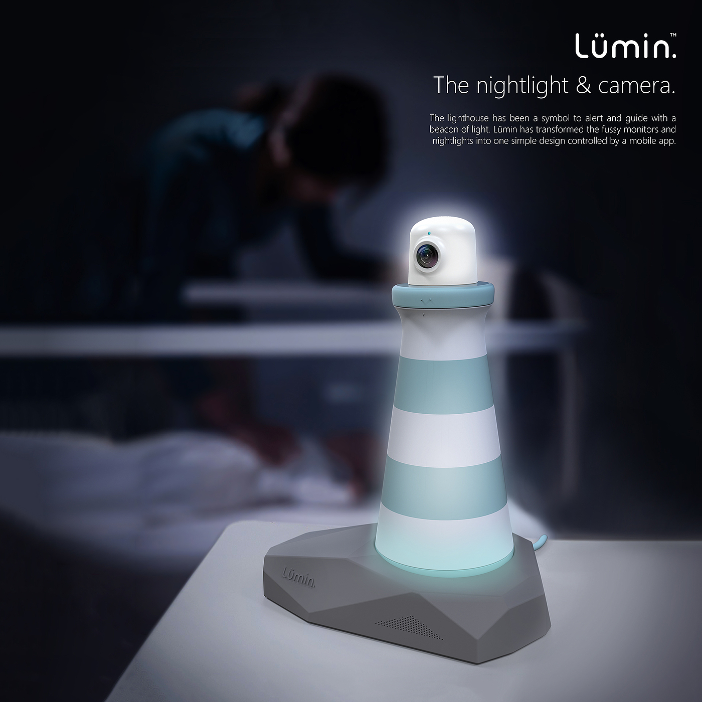 Portable night light，industrial design，lighthouse，Light，Concept of night light and camera，