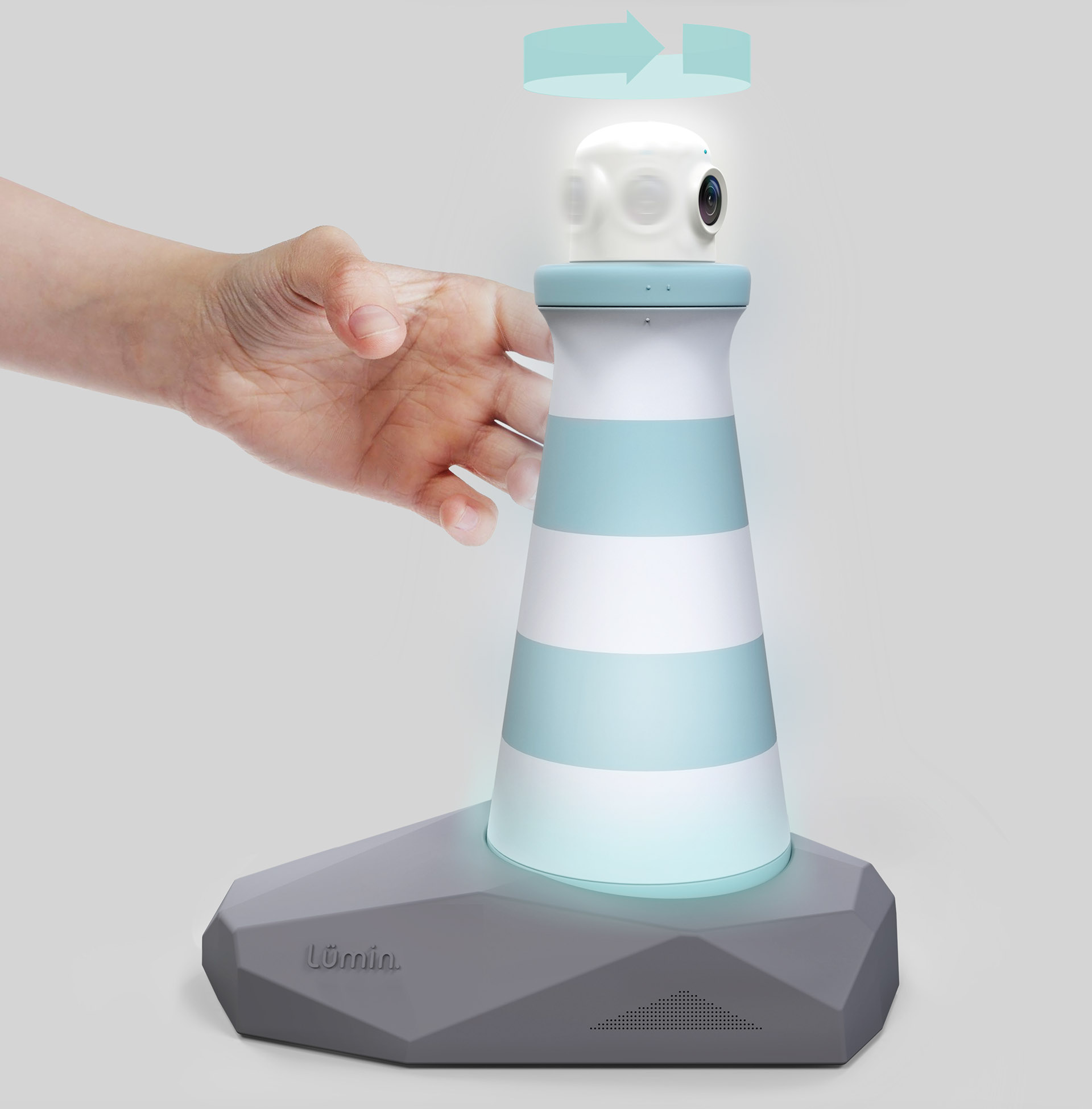 Portable night light，industrial design，lighthouse，Light，Concept of night light and camera，