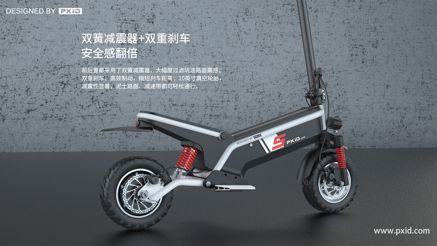 Design of electric scooter，Scooter design，Electric vehicle design，Moped design，Electric motorcycle design，Design of transportation tools，pxid，