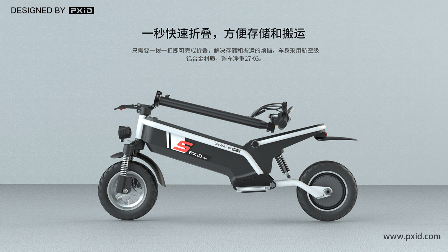Design of electric scooter，Scooter design，Electric vehicle design，Moped design，Electric motorcycle design，Design of transportation tools，pxid，
