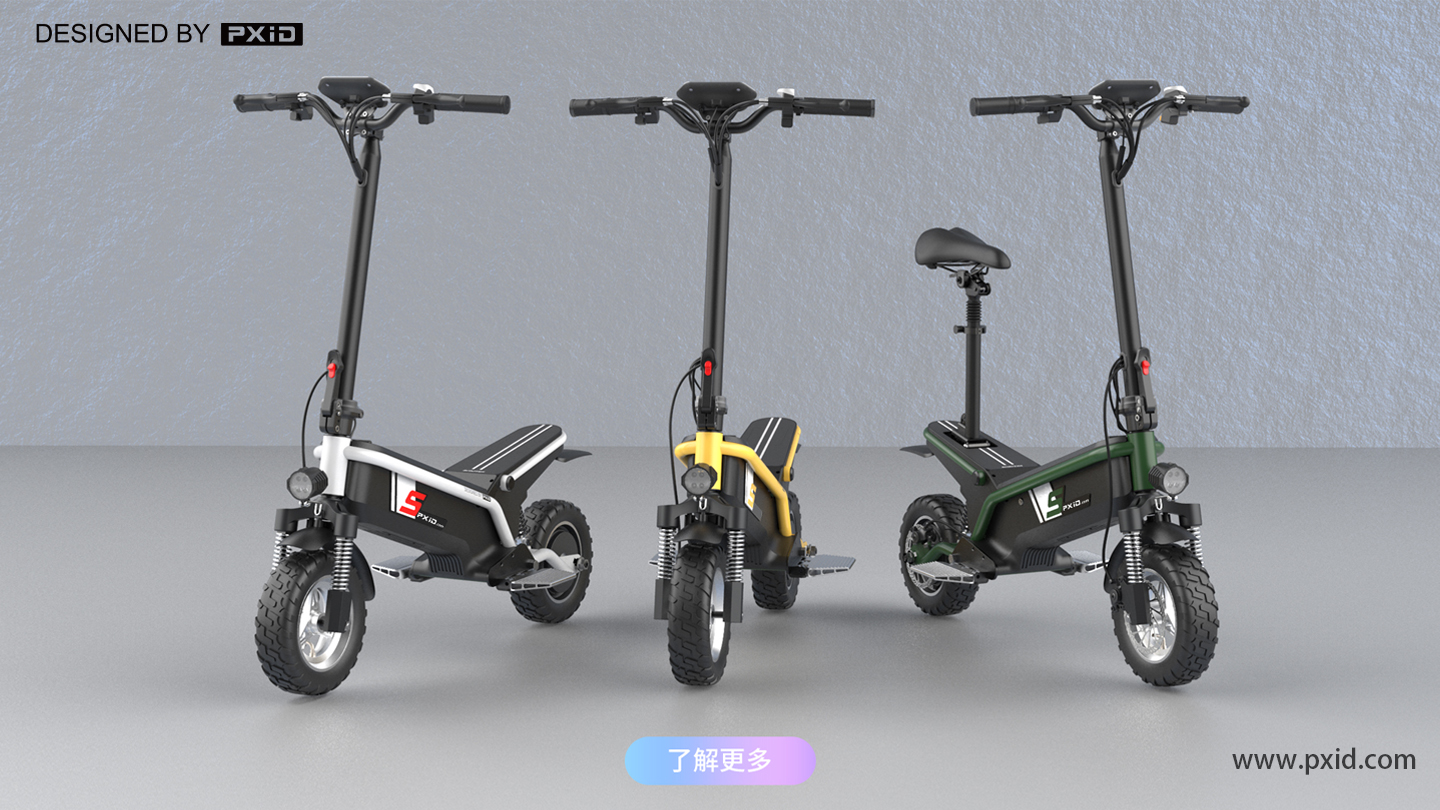Design of electric scooter，Scooter design，Electric vehicle design，Moped design，Electric motorcycle design，Design of transportation tools，pxid，