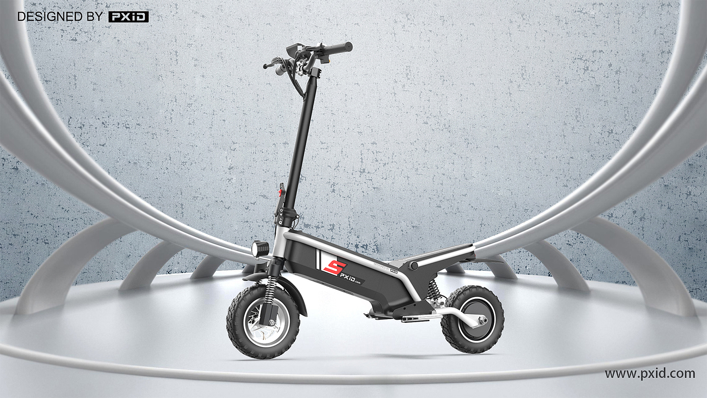 Design of electric scooter，Scooter design，Electric vehicle design，Moped design，Electric motorcycle design，Design of transportation tools，pxid，