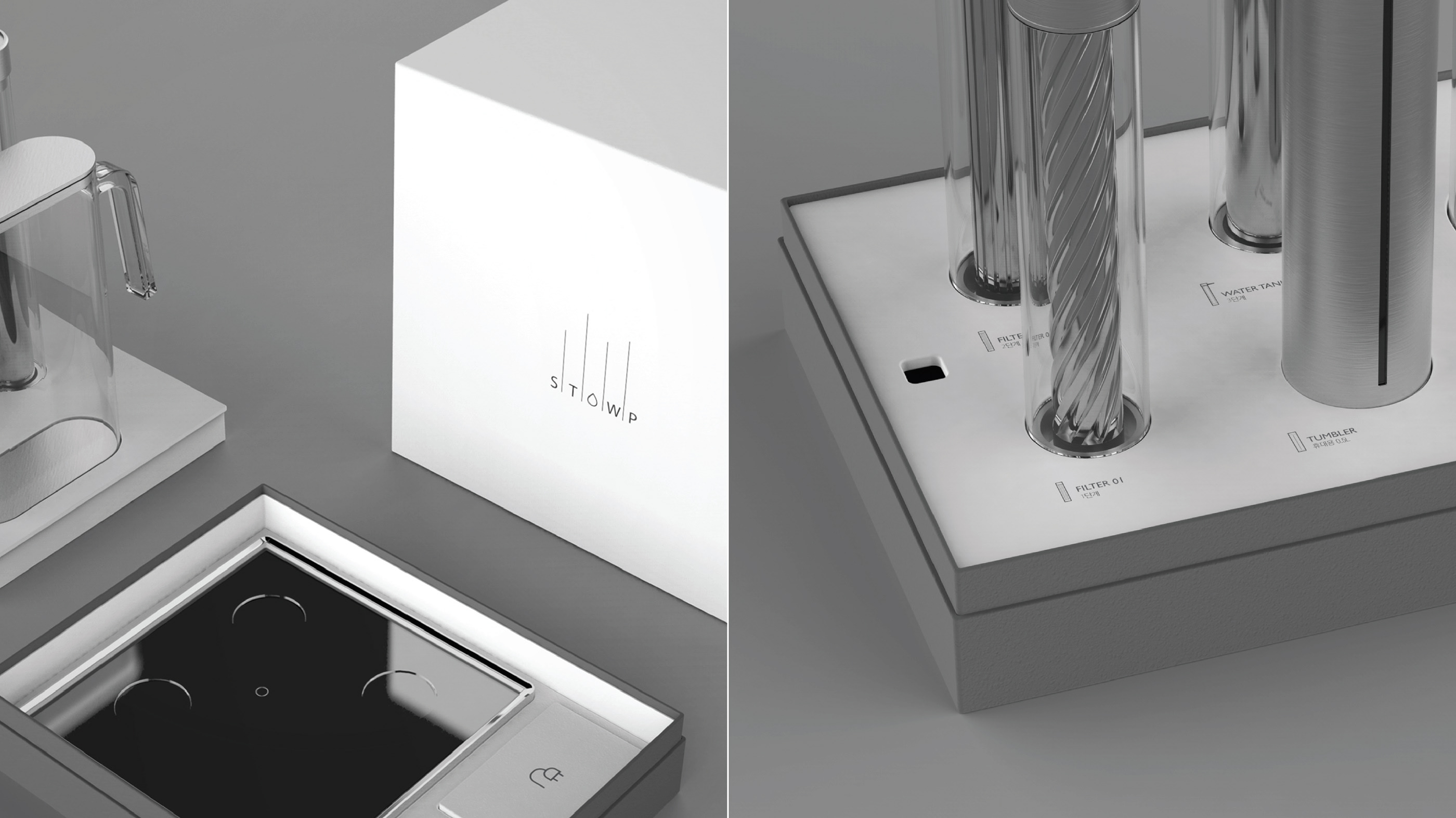 See-through，Water purifier，Metal，