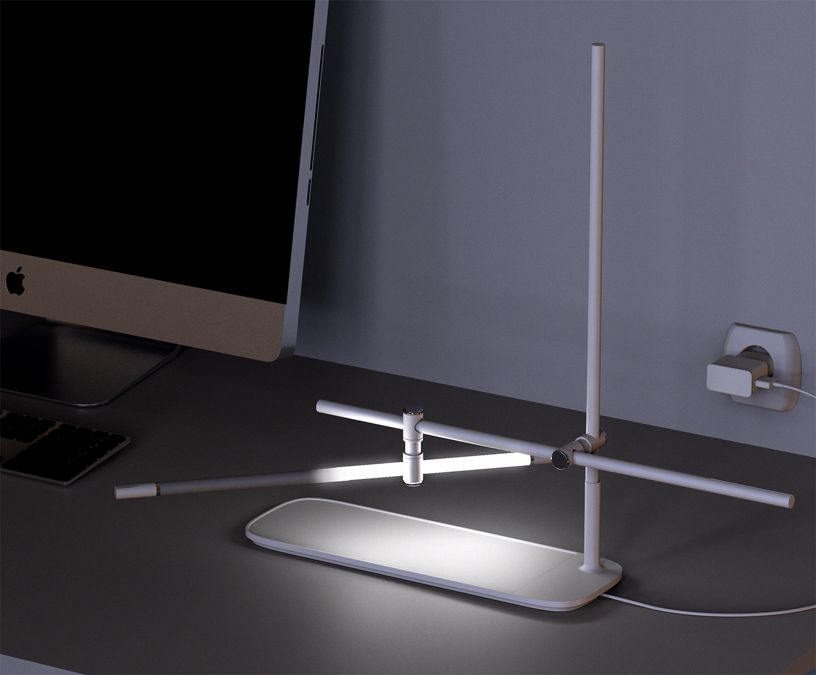 Lamp design，wireless charger ，line，