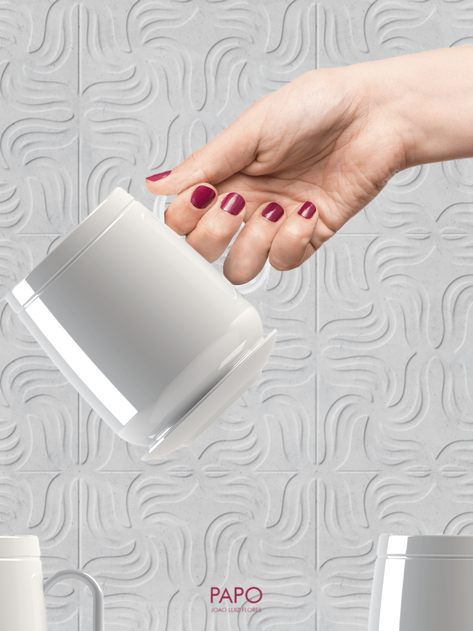 Papo Mug，coffee cup，Ceramic cup，handicraft，Portugal，IDPool，A pleasant sight，