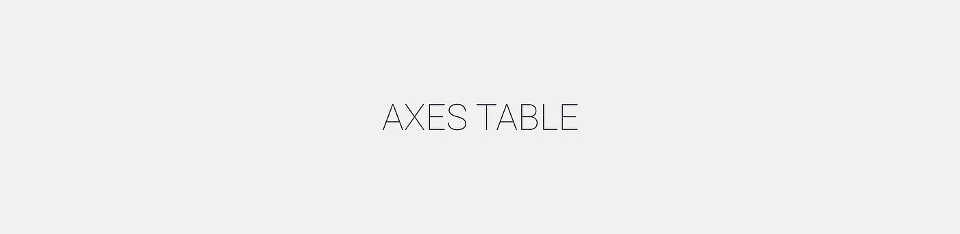 Axes Side Table，轴边工作台，侧桌，家具，