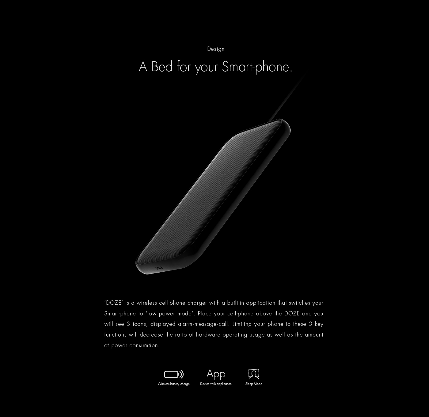 black，wireless charger ，DOZE，