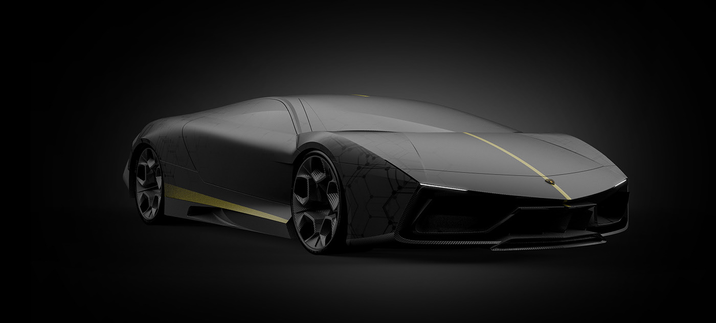 Sports car，electric vehicle，Pure BlackBull，Lamborghini，Lamborghini，