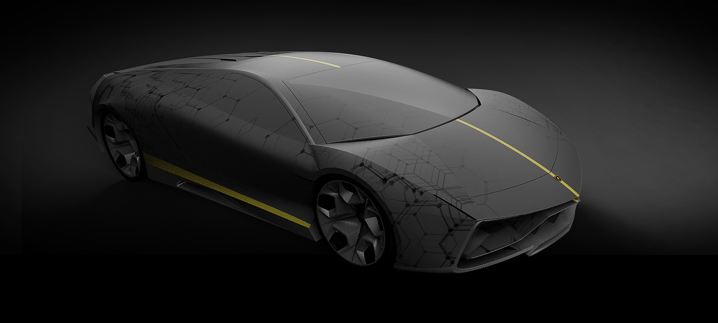 Sports car，electric vehicle，Pure BlackBull，Lamborghini，Lamborghini，