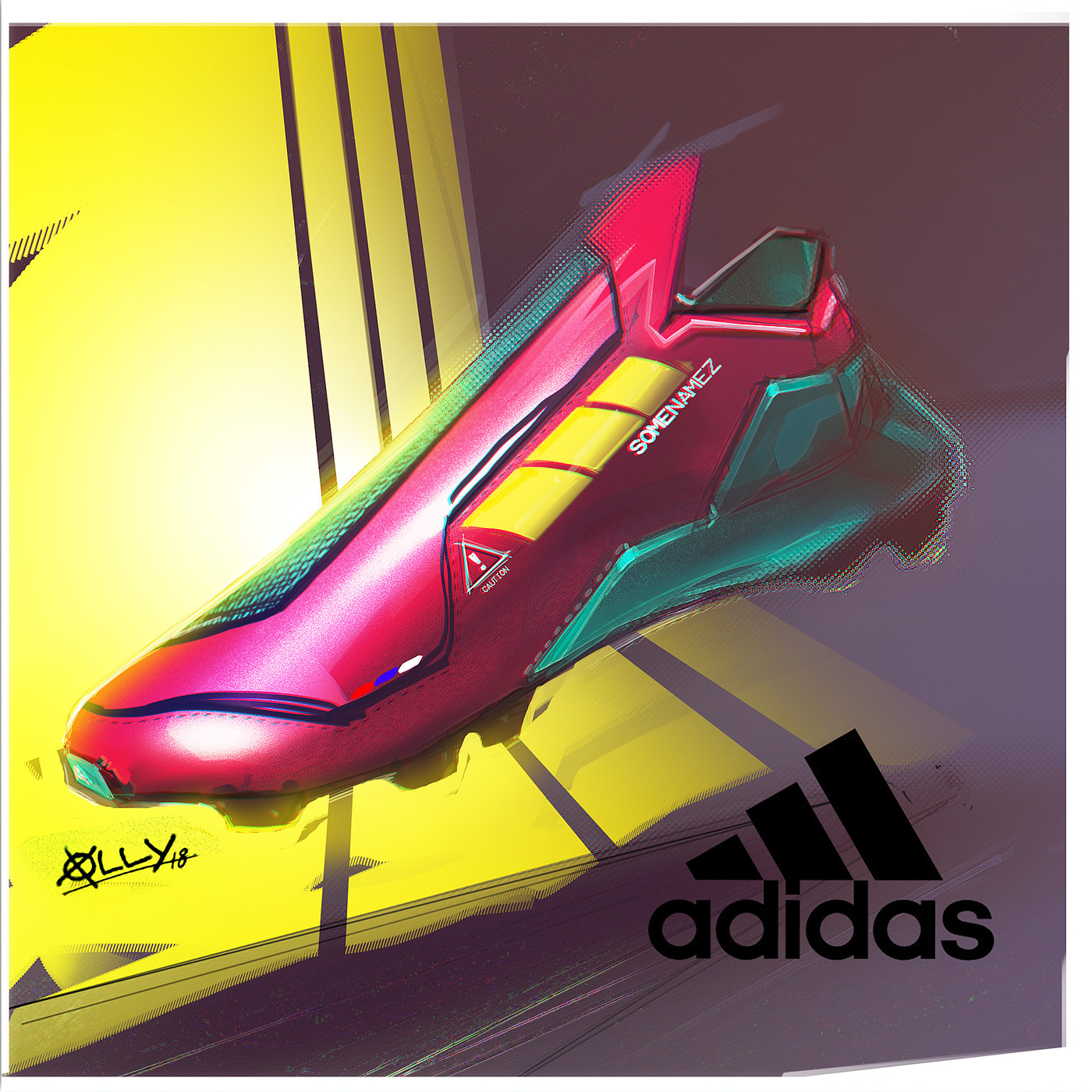 Shoe sketch，fashion，sneakers，SNEAKER DOODLES，Sports shoe graffiti (2017-19)，