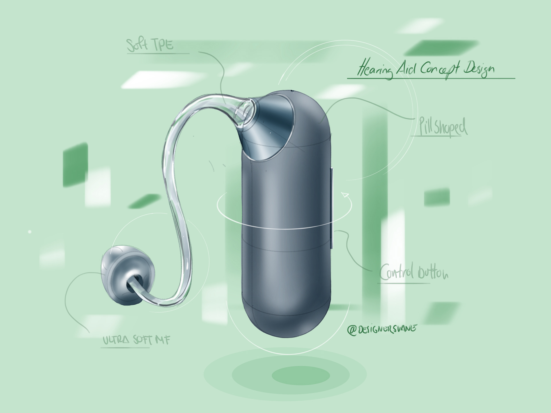 originality，Design，deaf-aid，concept，