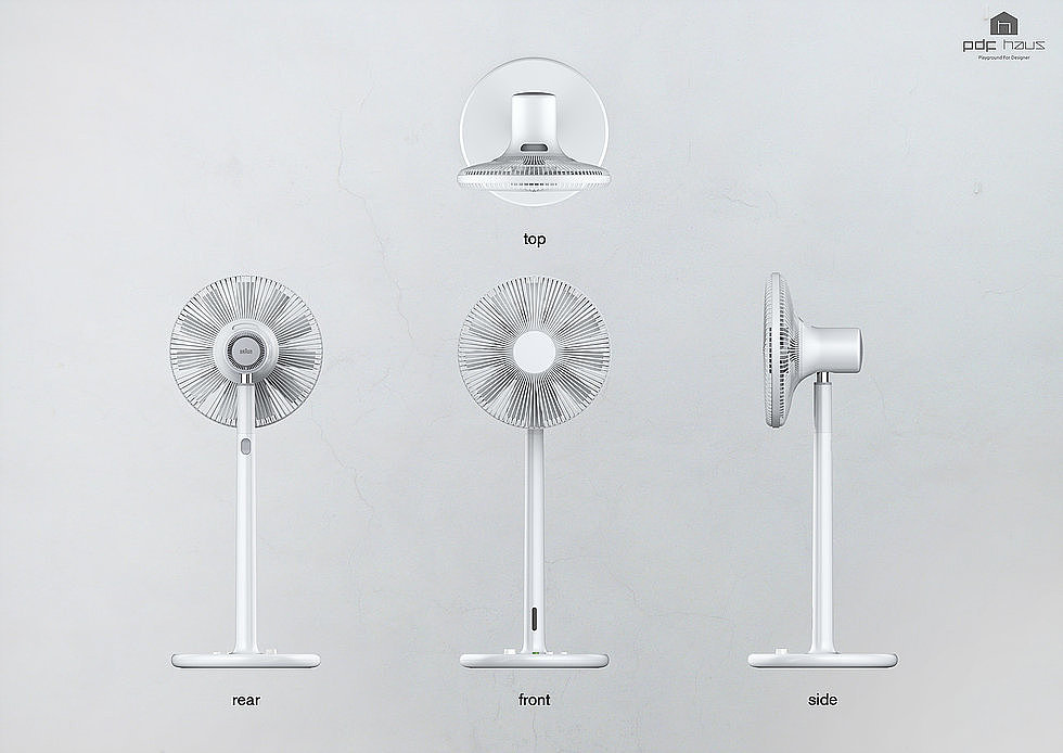 white，household electrical appliances，Fan，Minimalist，