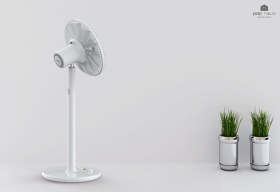 white，household electrical appliances，Fan，Minimalist，