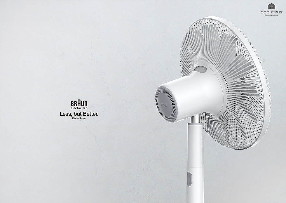 white，household electrical appliances，Fan，Minimalist，