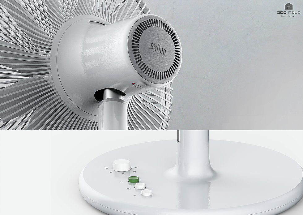 white，household electrical appliances，Fan，Minimalist，