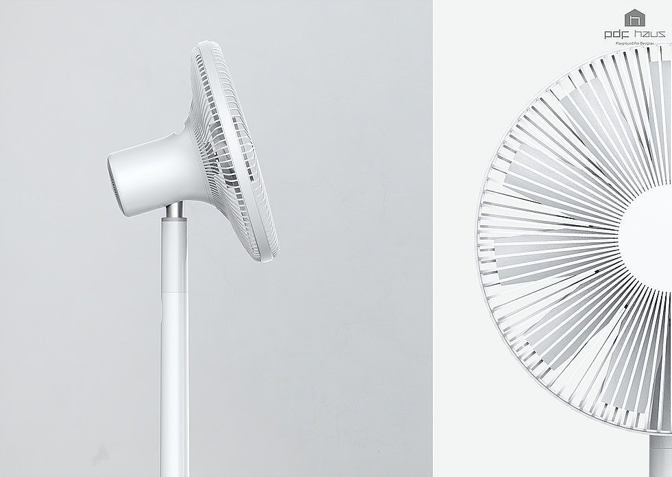 white，household electrical appliances，Fan，Minimalist，