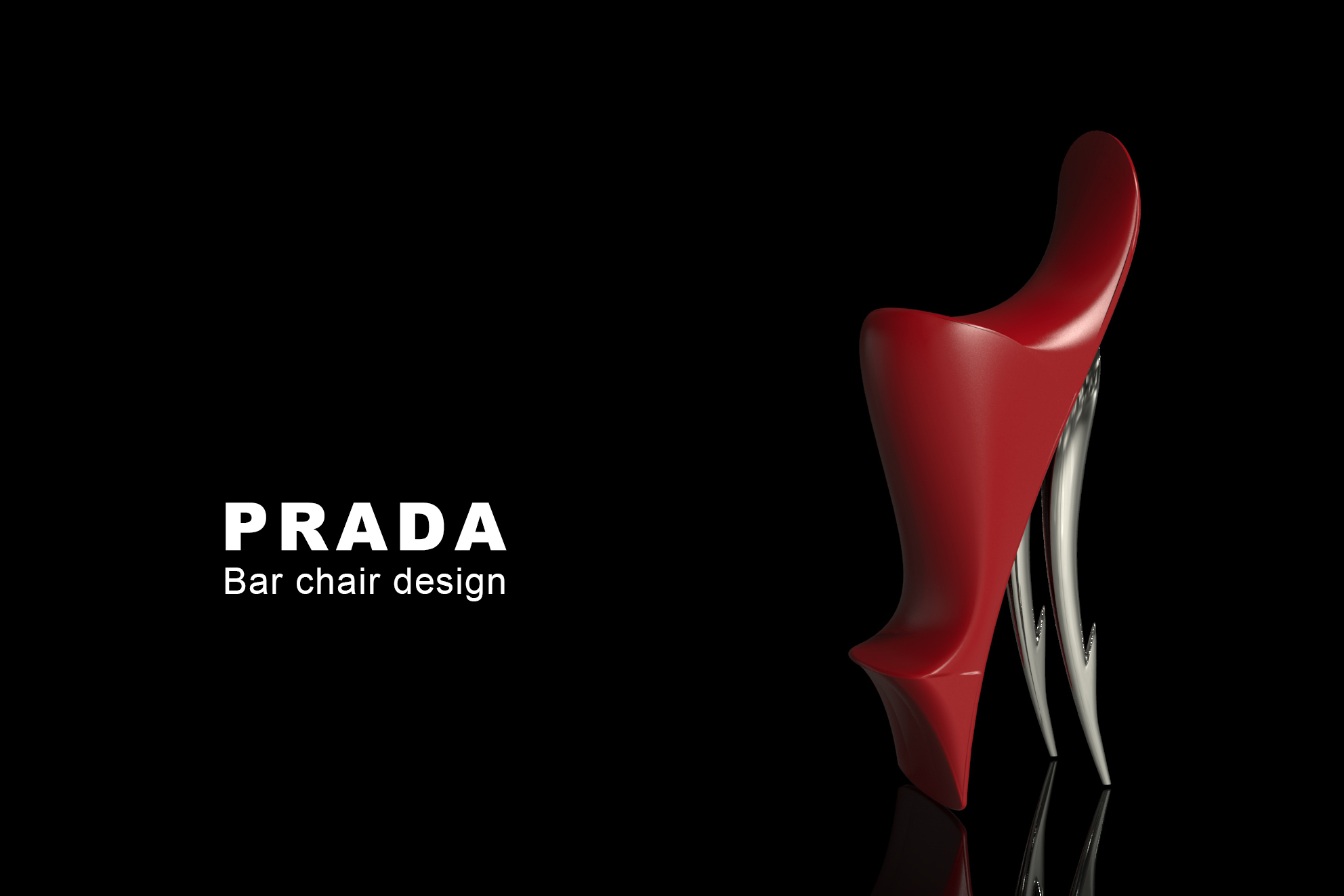 Bar chair, high back chair，